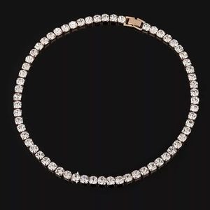 y Dazzling CZ Choker Necklaces Luxury Tennis